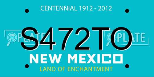 S472TO New Mexico License Plate