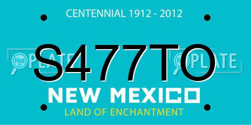 S477TO New Mexico License Plate