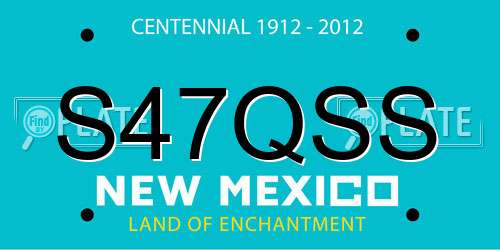 S47QSS New Mexico License Plate