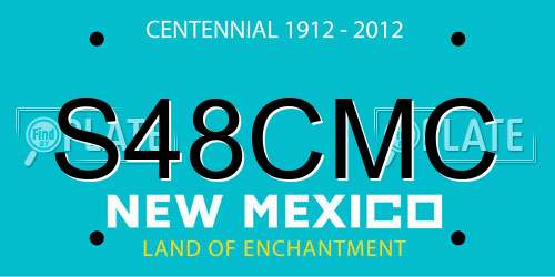 S48CMC New Mexico License Plate