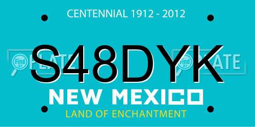 S48DYK New Mexico License Plate