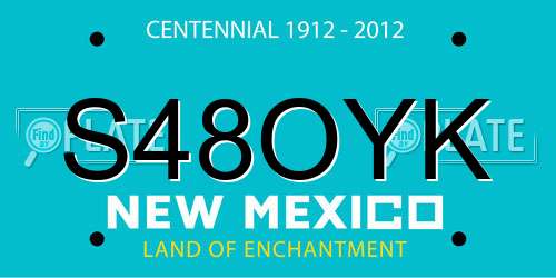 S48OYK New Mexico License Plate