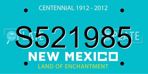 S521985 New Mexico License Plate