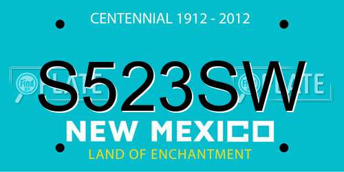 S523SW New Mexico License Plate