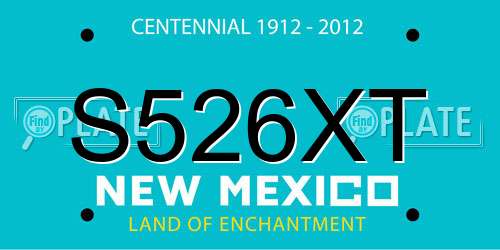 S526XT New Mexico License Plate