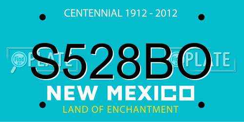 S528BO New Mexico License Plate
