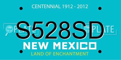 S528SD New Mexico License Plate