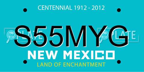 S55MYG New Mexico License Plate