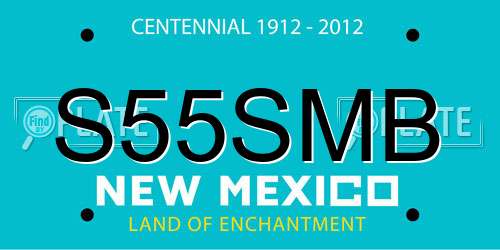 S55SMB New Mexico License Plate
