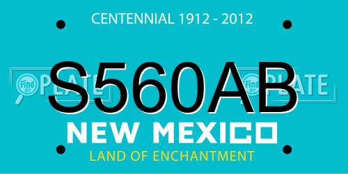 S560AB New Mexico License Plate