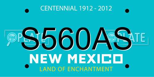 S560AS New Mexico License Plate