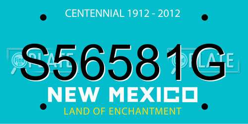 S56581G New Mexico License Plate