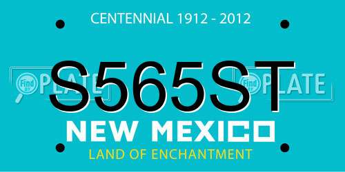S565ST New Mexico License Plate