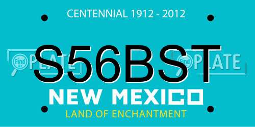 S56BST New Mexico License Plate