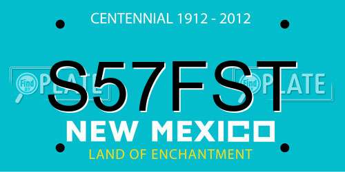 S57FST New Mexico License Plate