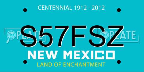 S57FSZ New Mexico License Plate