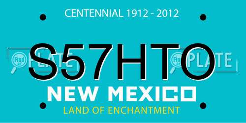 S57HTO New Mexico License Plate