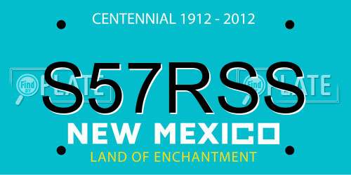 S57RSS New Mexico License Plate