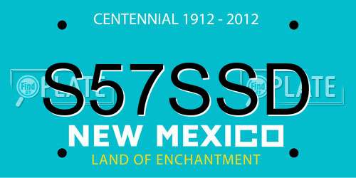 S57SSD New Mexico License Plate