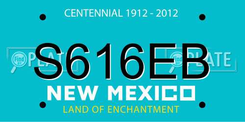 S616EB New Mexico License Plate