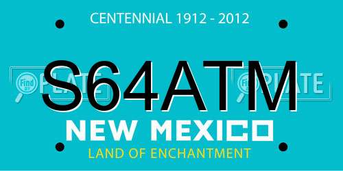 S64ATM New Mexico License Plate