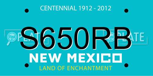 S650RB New Mexico License Plate