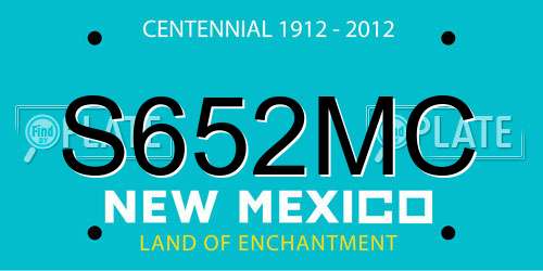 S652MC New Mexico License Plate