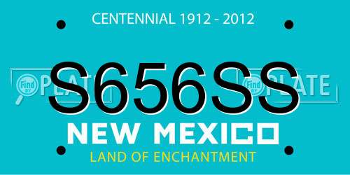 S656SS New Mexico License Plate