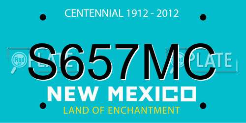 S657MC New Mexico License Plate