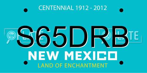 S65DRB New Mexico License Plate