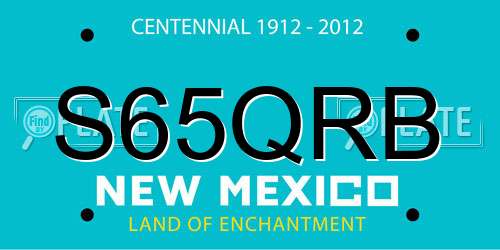 S65QRB New Mexico License Plate