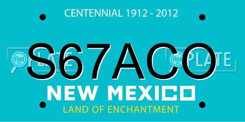 S67ACO New Mexico License Plate