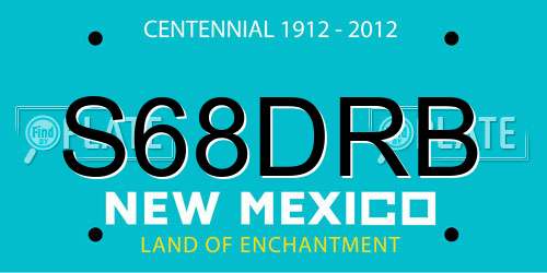S68DRB New Mexico License Plate