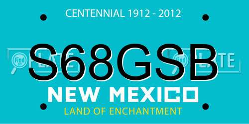 S68GSB New Mexico License Plate