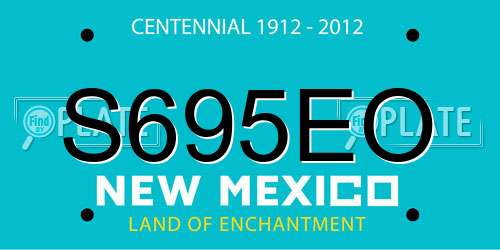 S695EO New Mexico License Plate