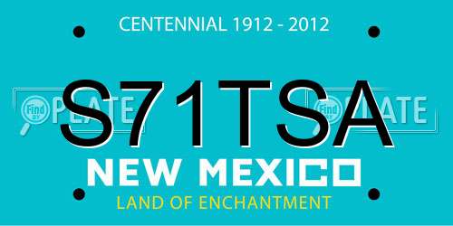S71TSA New Mexico License Plate
