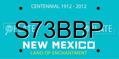 S73BBP New Mexico License Plate