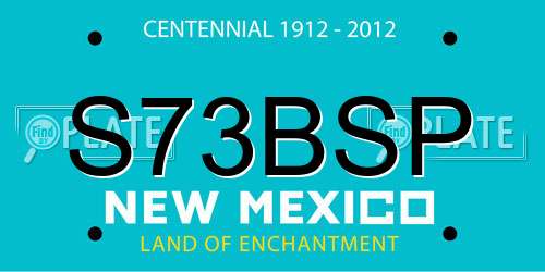 S73BSP New Mexico License Plate