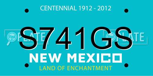 S741GS New Mexico License Plate