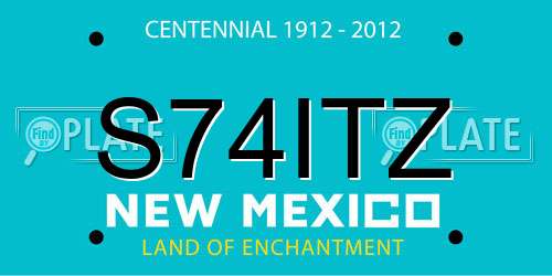 S74ITZ New Mexico License Plate