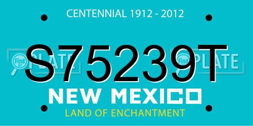 S75239T New Mexico License Plate