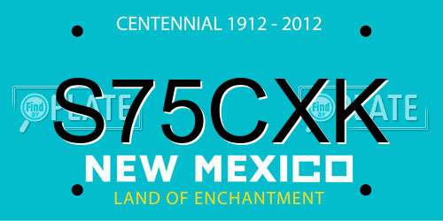 S75CXK New Mexico License Plate