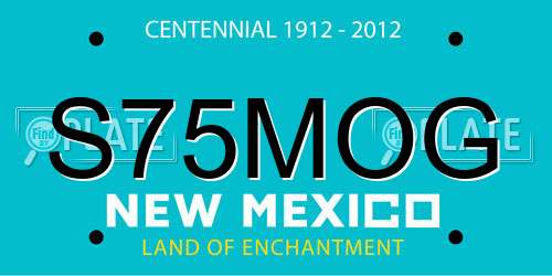S75MOG New Mexico License Plate