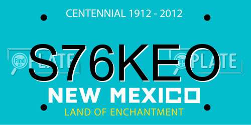 S76KEO New Mexico License Plate