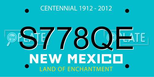 S778QE New Mexico License Plate