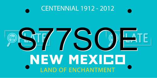 S77SOE New Mexico License Plate