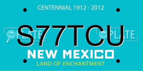 S77TCU New Mexico License Plate