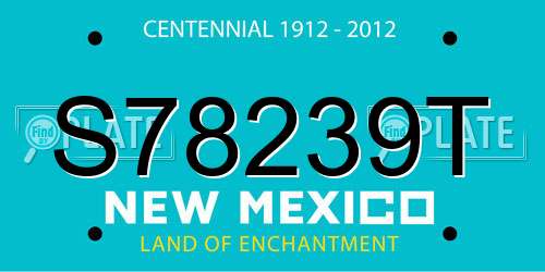 S78239T New Mexico License Plate