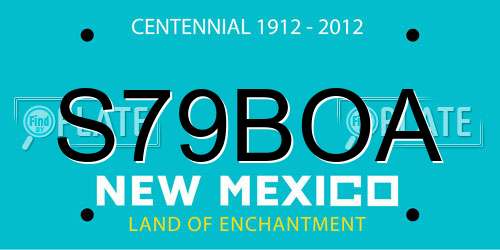 S79BOA New Mexico License Plate