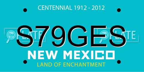 S79GES New Mexico License Plate